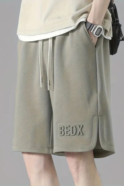 Men’s Olive Green Oversized Shorts